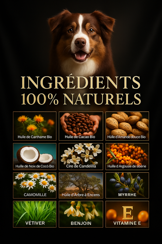 Baume Coussinets Chien – Réparation, Protection & Confort 4 Saisons | 12 Trésors